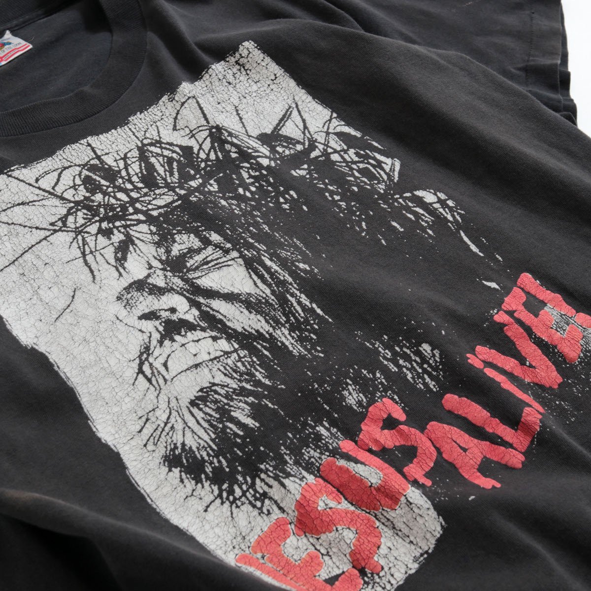 レディース] 1980s USA製 ヴィンテージ JESUS ALIVE ツアーTシャツ ブラック