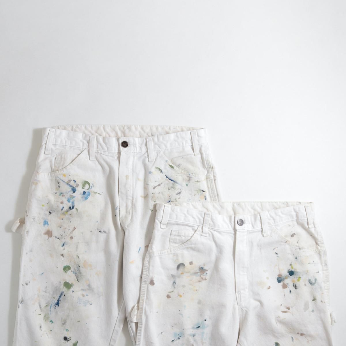 レディース] ユーズド ディッキーズ ペインターパンツ ホワイト w33