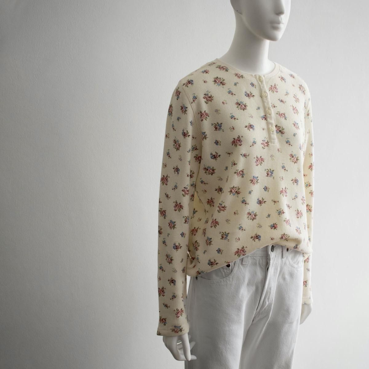Lochie - 花柄サーマル♡flower thermal古着vintagefranceusaの