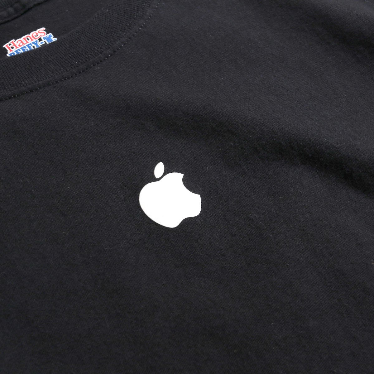 レディース アップル ロゴプリントtシャツ ビッグサイズ フロント ブラック Apple Mac