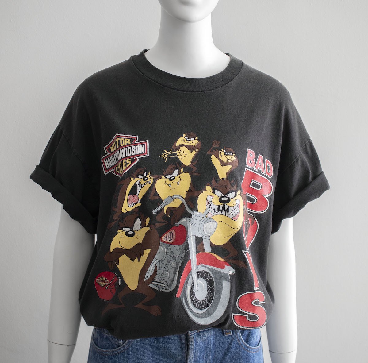 レディース] 1990s USA製 ハーレーダビッドソン プリントTシャツ