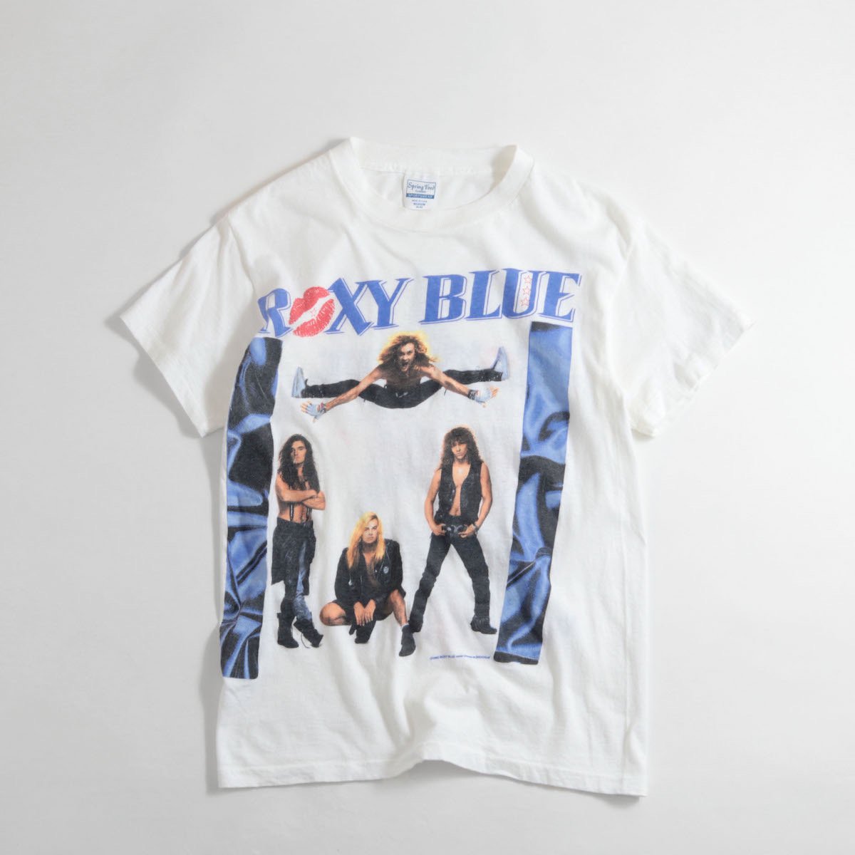 レディース] 1990s USA製 ROXY BLUE ヘヴィーメタルバンドTシャツ ホワイト