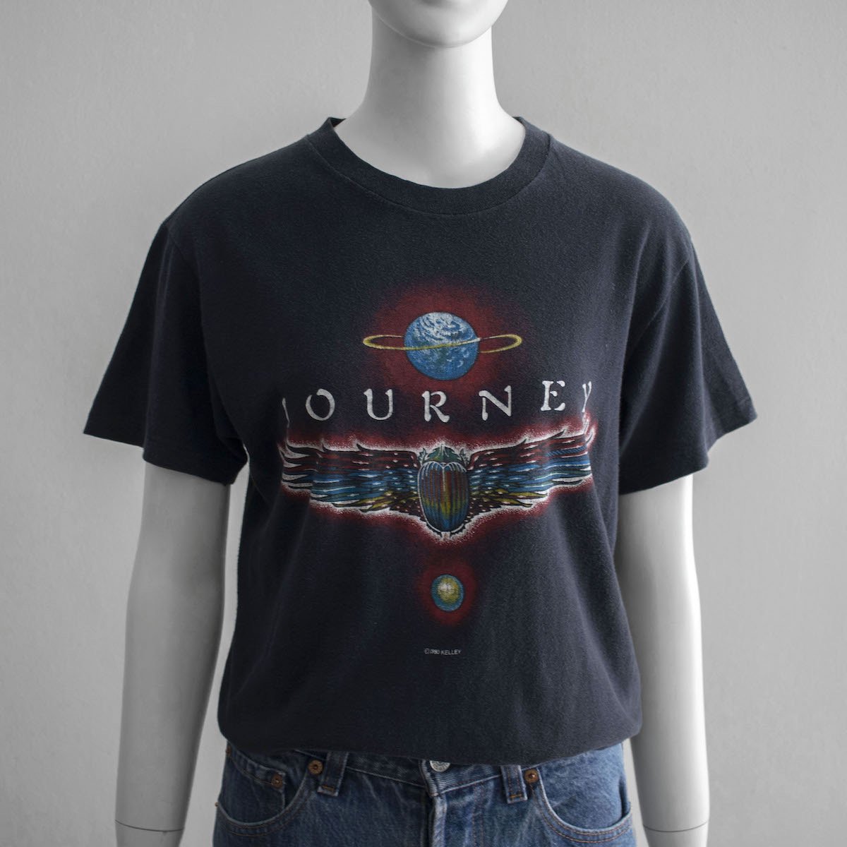 レディース 1980s Usa製 ヴィンテージ Journey バンドtシャツ ブラック