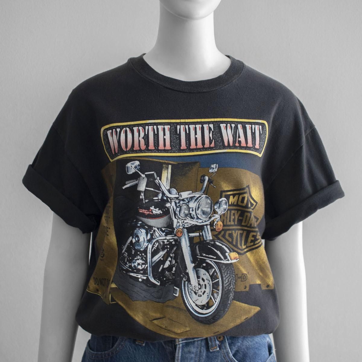 レディース] 1990s USA製 ハーレーダビッドソン プリントTシャツ 