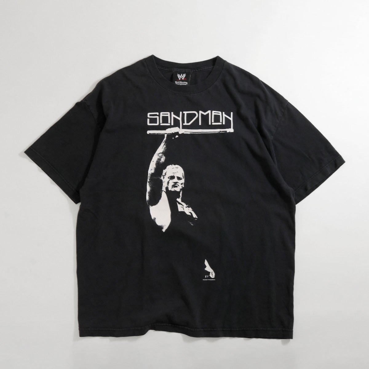 レディース] 1990s SANDMAN プロレス Tシャツ ECW 両面 ブラック 8260-28