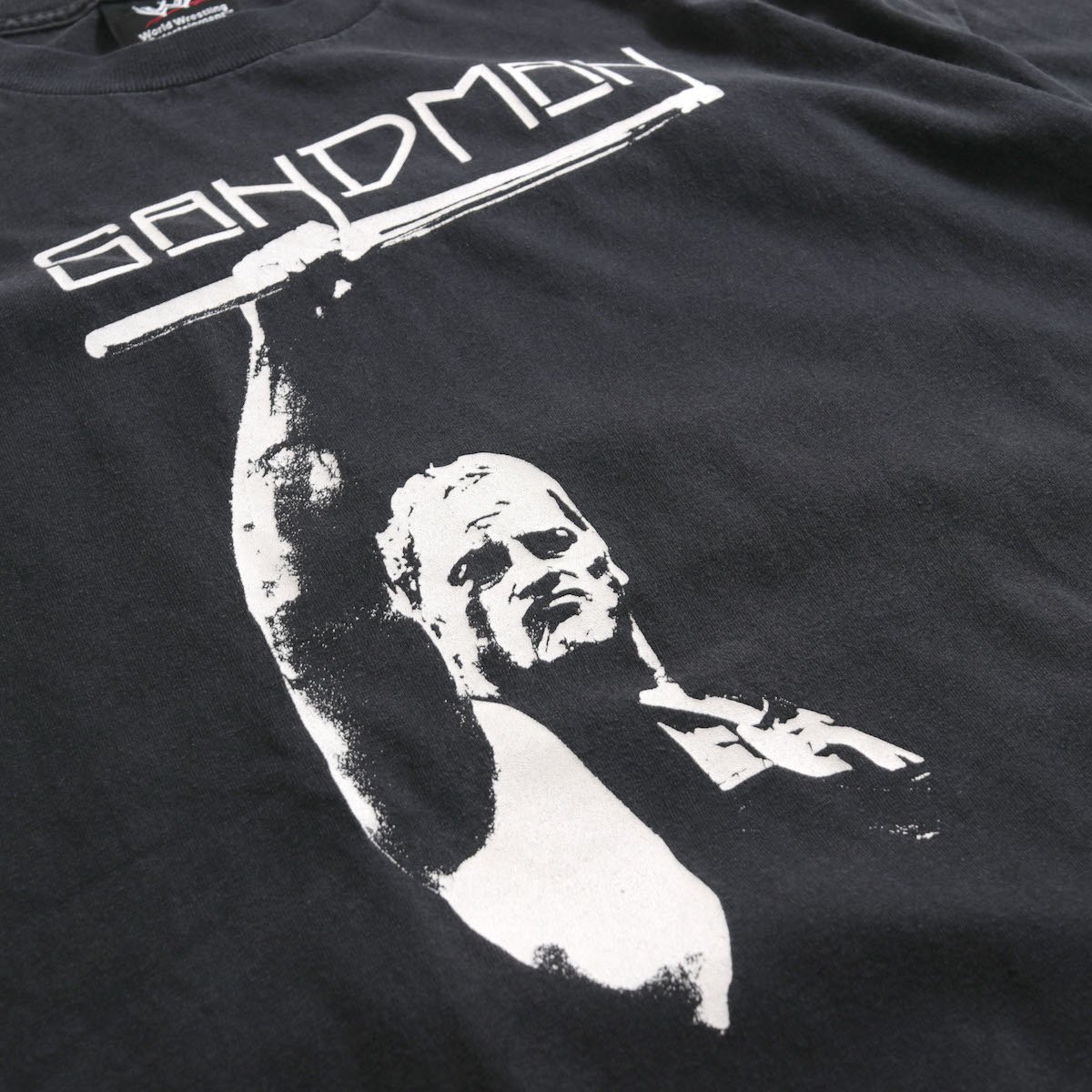 レディース] 1990s SANDMAN プロレス Tシャツ ECW 両面 ブラック 8260-28