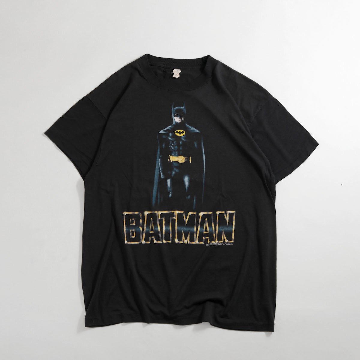 [レディース] 1980s ヴィンテージ バットマン プリントTシャツ ブラック 8260-29
