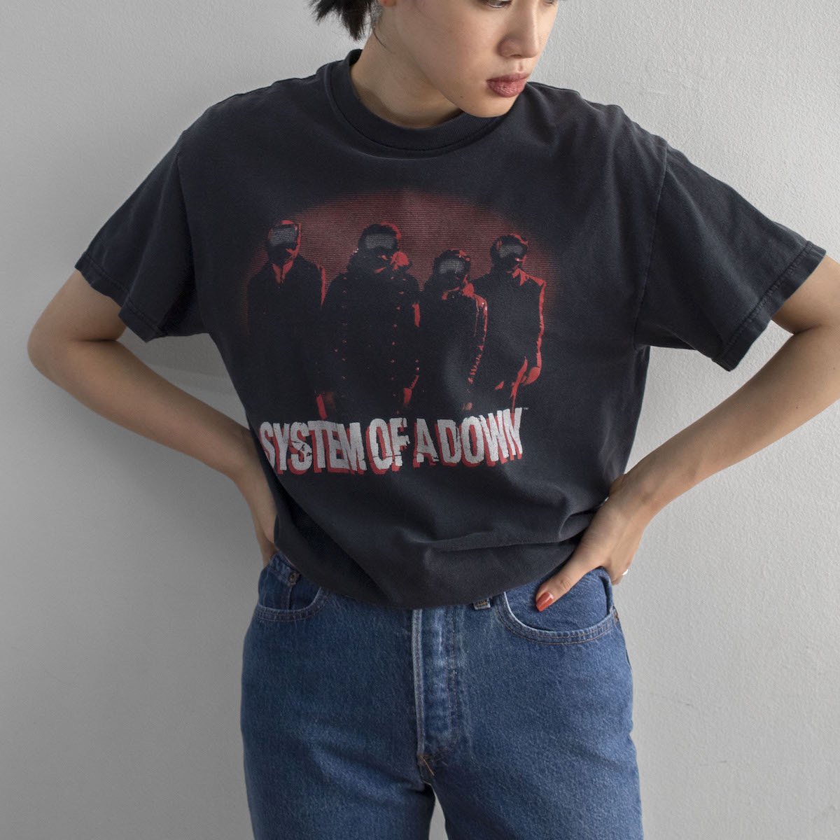 レディース] 1990s SYSTEM OF A DOWN バンドTシャツ ブラック ...