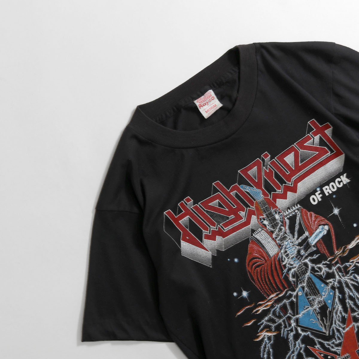 レディース] 1980s USA製 ヴィンテージ ジューダス プリースト バンドTシャツ 両面 ブラック [Judas Priest]3050-8