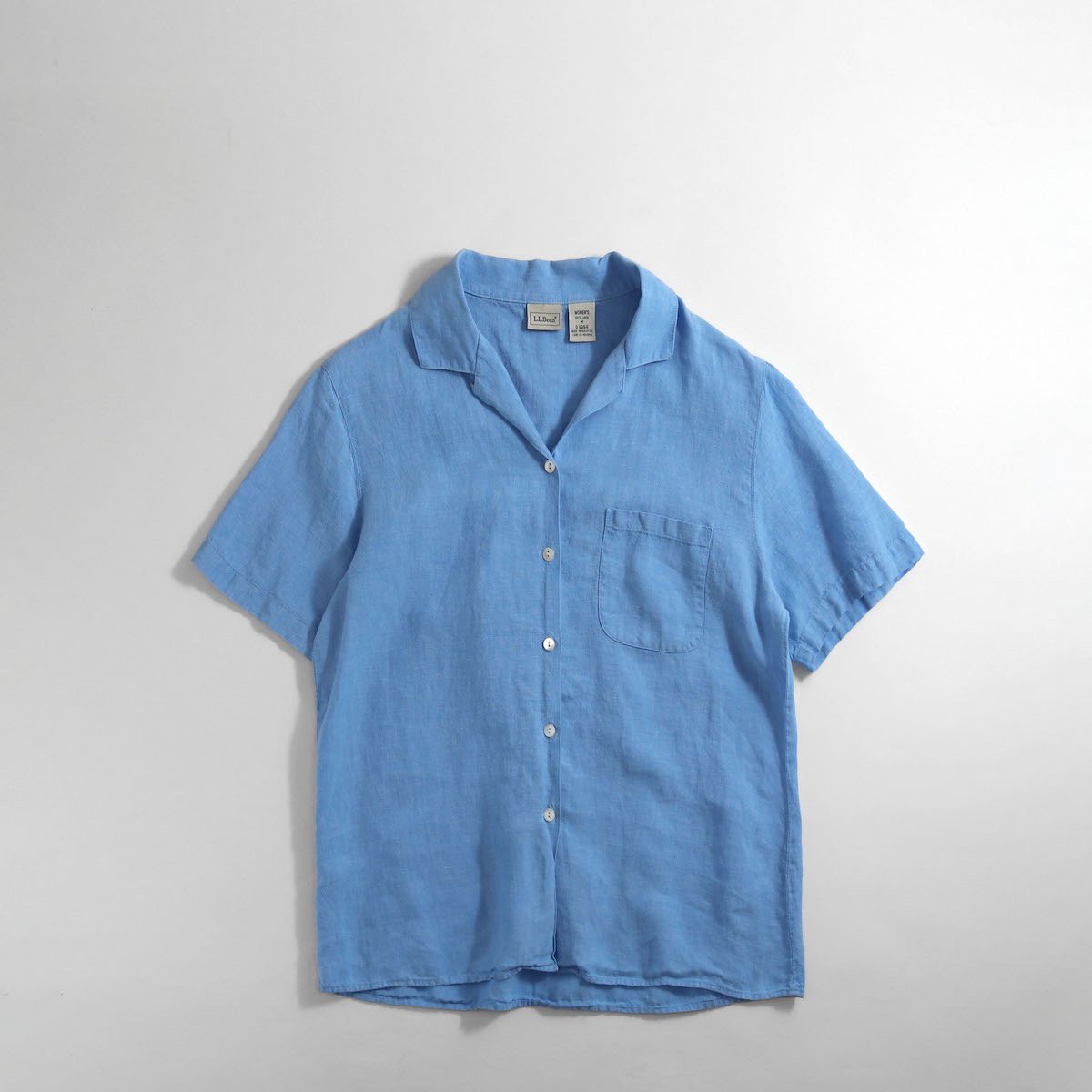 20%OFF [レディース] LLビーン リネン オープンカラーシャツ 半袖