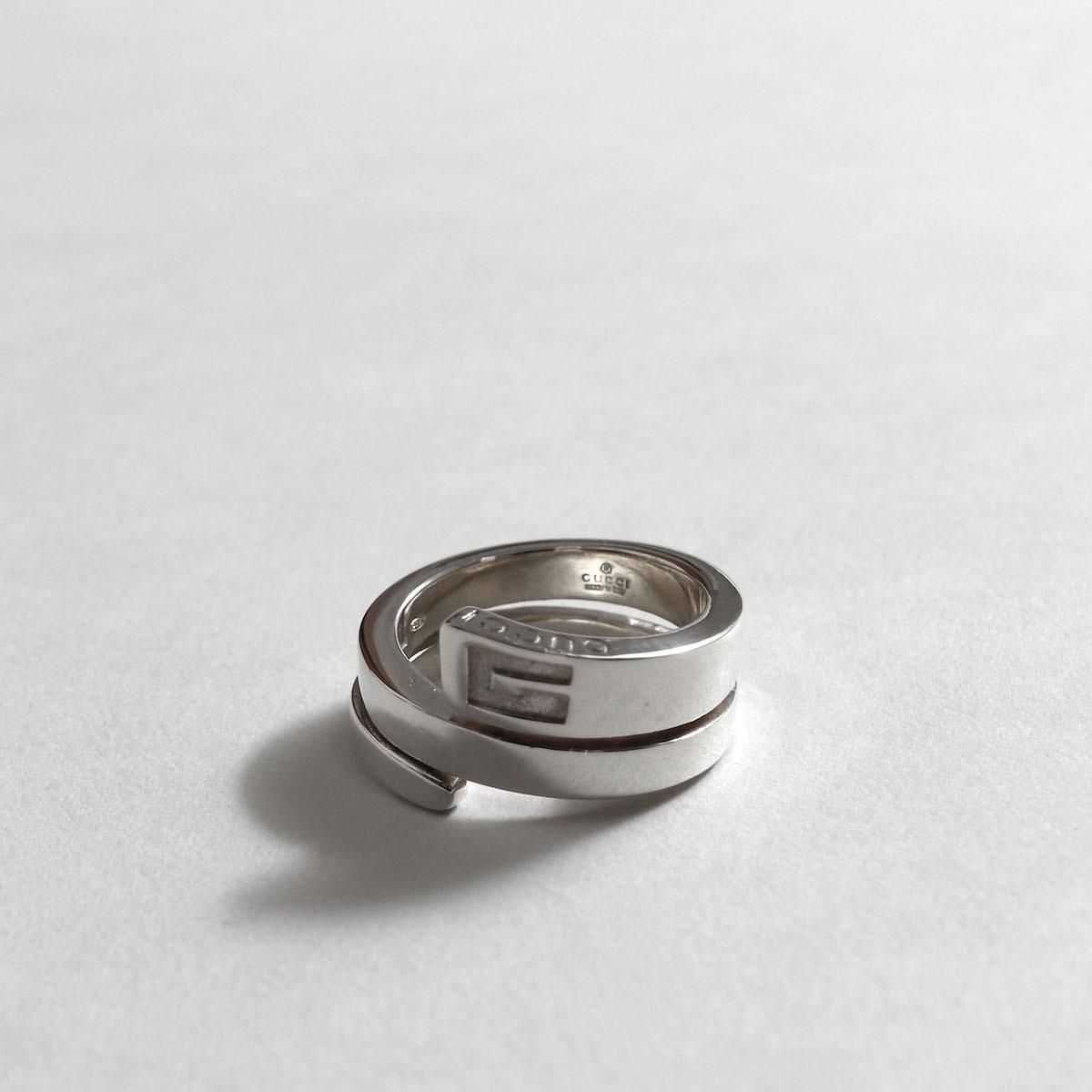 GUCCI Gシルバーリング グッチ シルバージュエリーダブルG シルバー リング | GUCCI® JP
