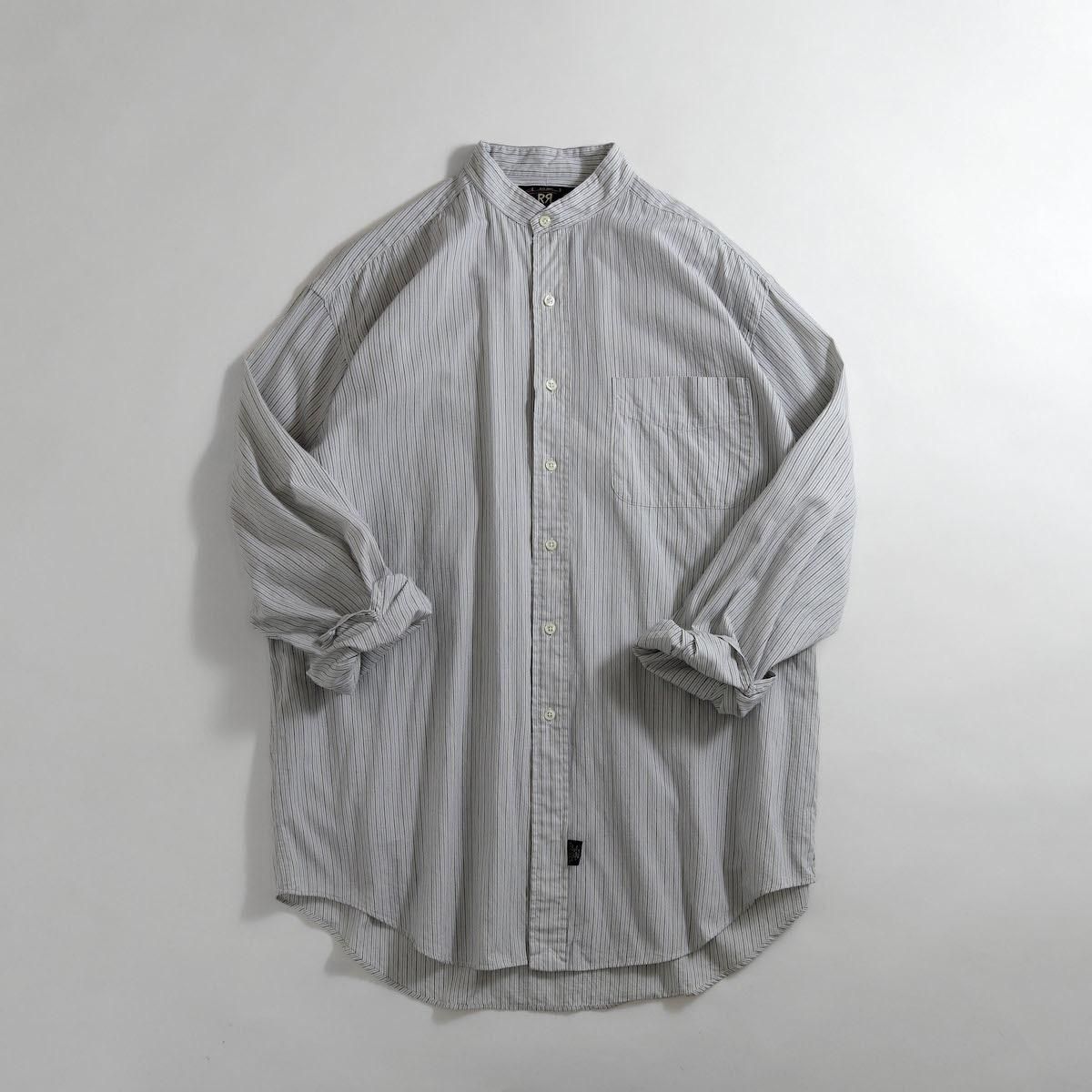 レディース ラルフローレン ビッグサイズ バンドカラーシャツ ストライプ ホワイトxブルー Ralph Lauren レディース ラルフローレン ビッグサイズ バンドカラーシャツ ストライプ ホワイトxブルー Ralph Lauren