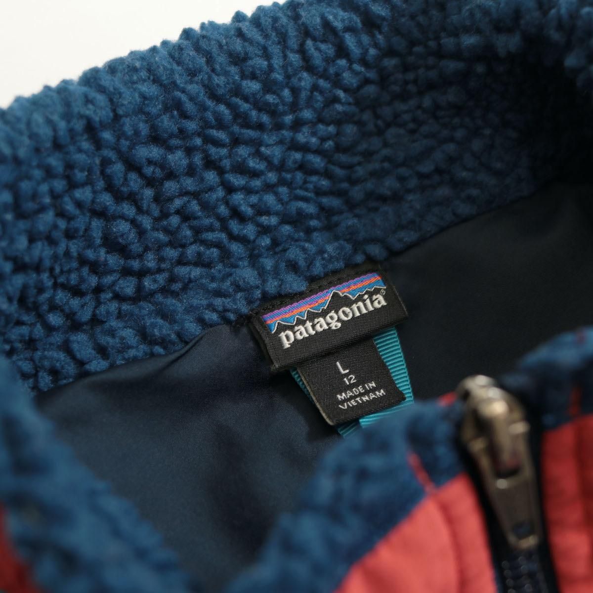 レディース パタゴニア クラシックレトロxジャケット パイルフリース ブルーxオレンジ Patagonia