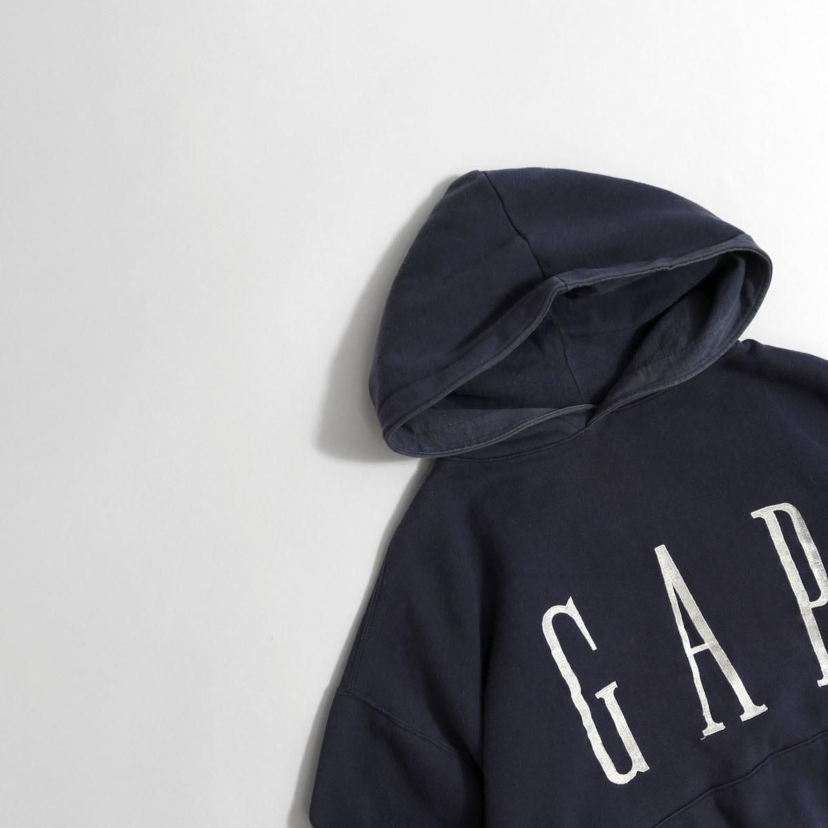 レディース] 1990s オールドGAP パーカー ロゴ刺繍 ネイビー