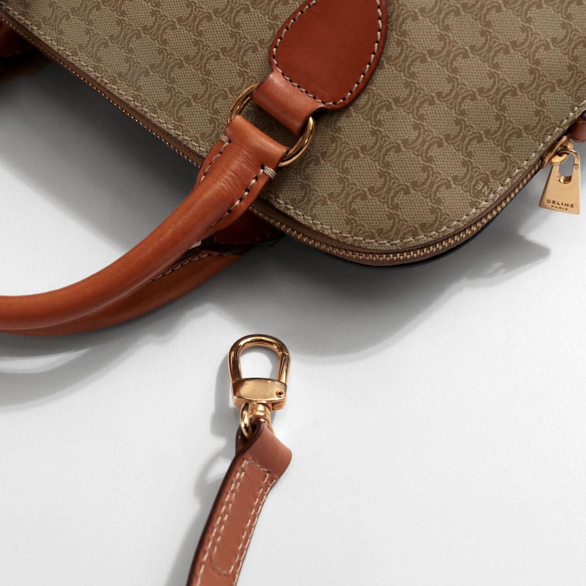 レディース] ヴィンテージ セリーヌ マカダム柄 2Way ショルダーバッグ