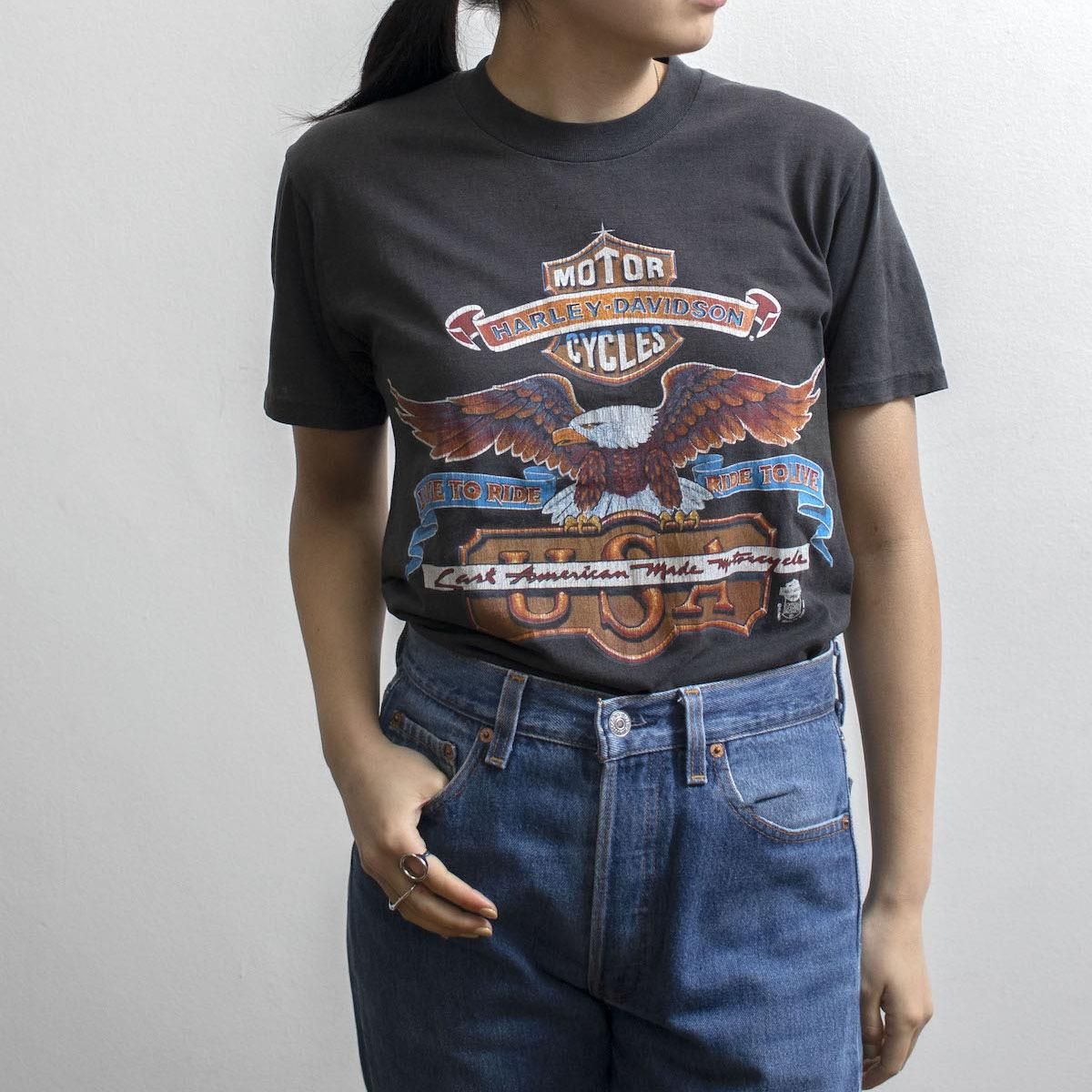 HARLEY-DAVIDSON ビンテージTシャツ - Tシャツ/カットソー(半袖/袖なし)