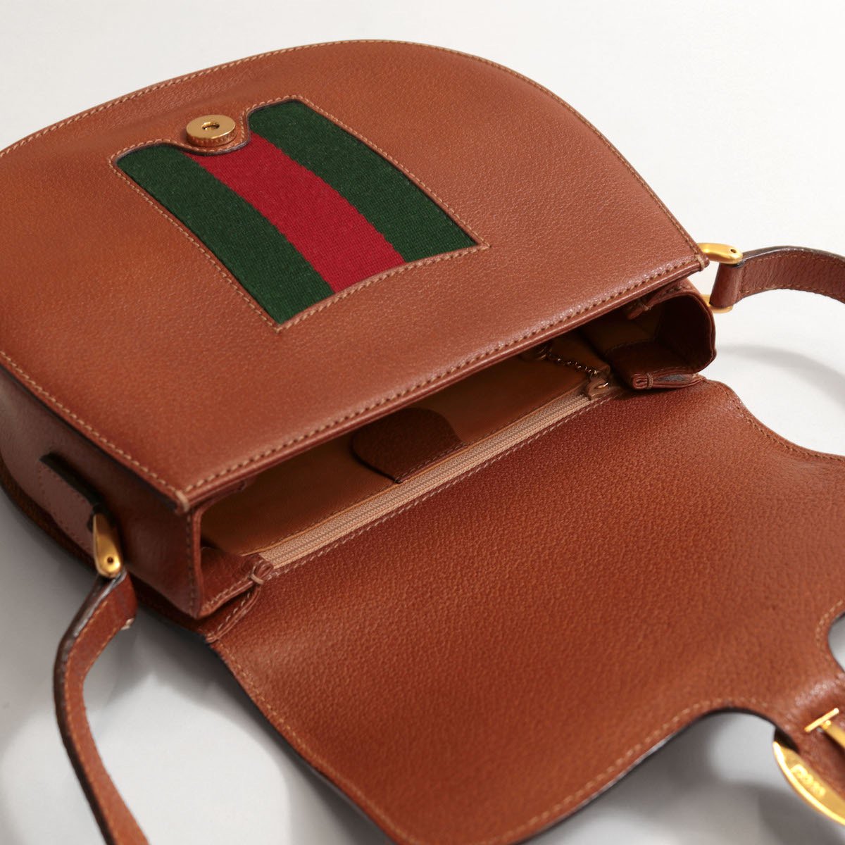 レディース] グッチ シェリーライン ショルダーバッグ ブラウン [GUCCI]