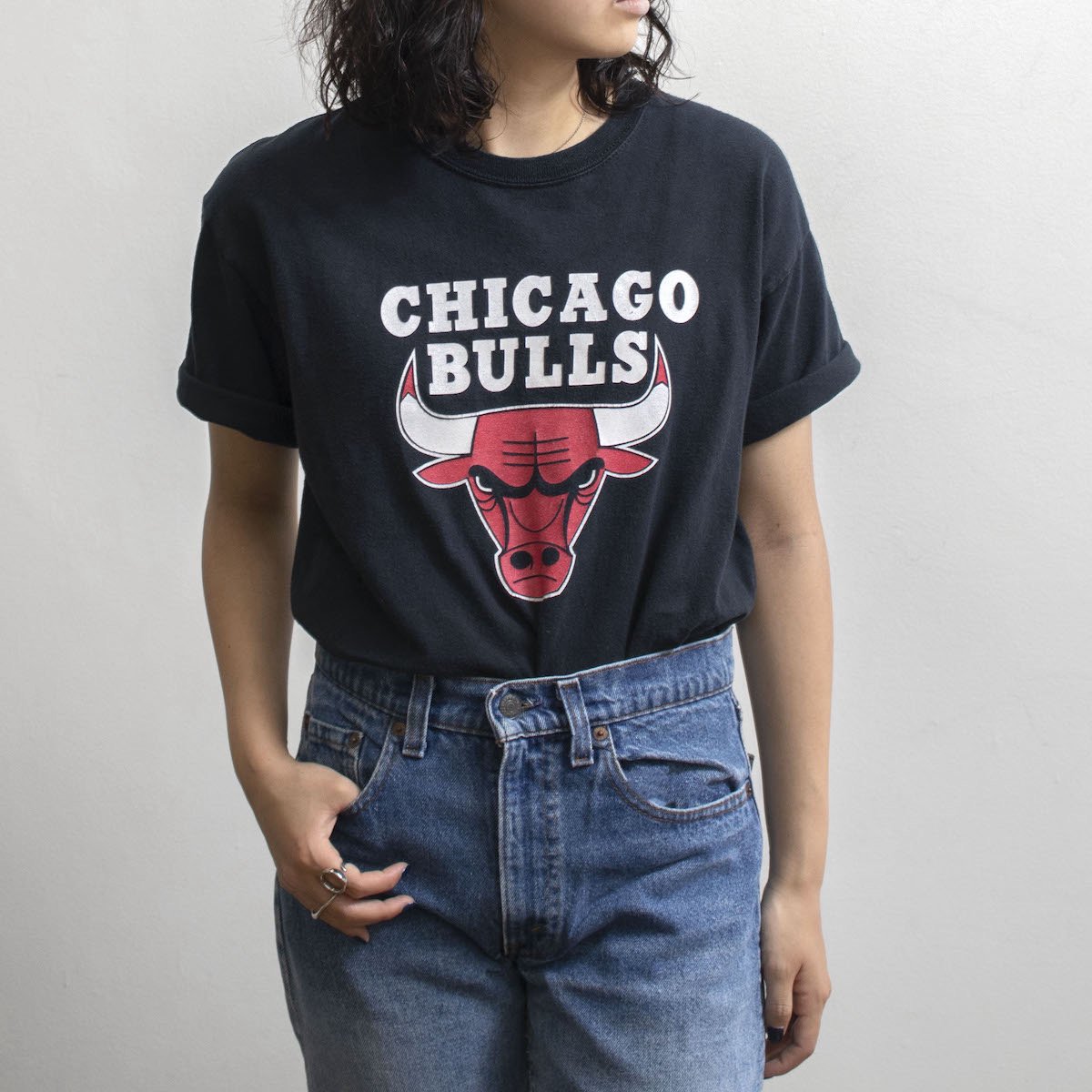 レディース Nba シカゴブルズ プリントtシャツ ブラック Chicago Bulls 6060 35