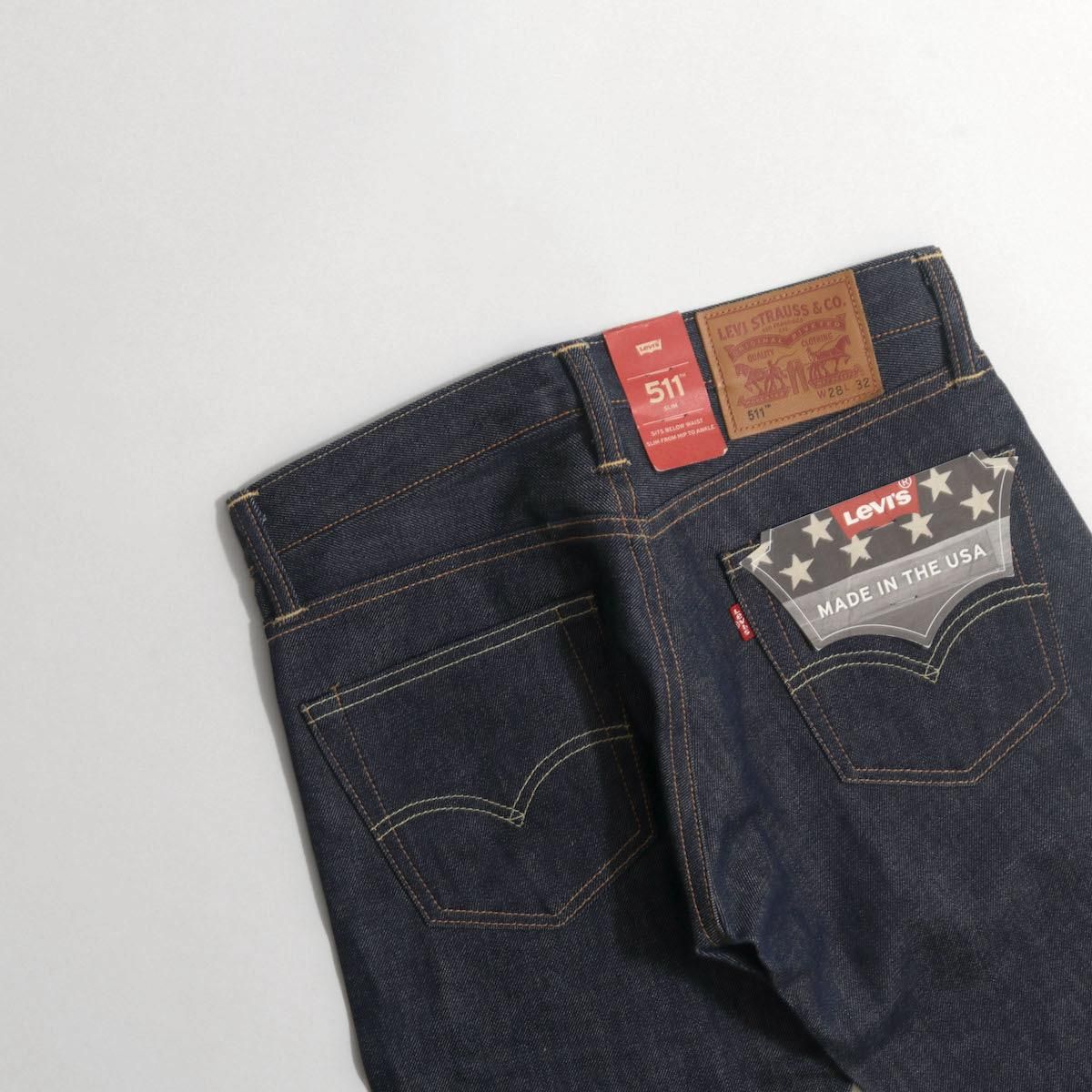 Levi's 511 MADE IN USA リジッドデニム　赤耳 リーバイス 511 34インチ 米国製 リジッド 赤耳 LeVI'S 511 MADE