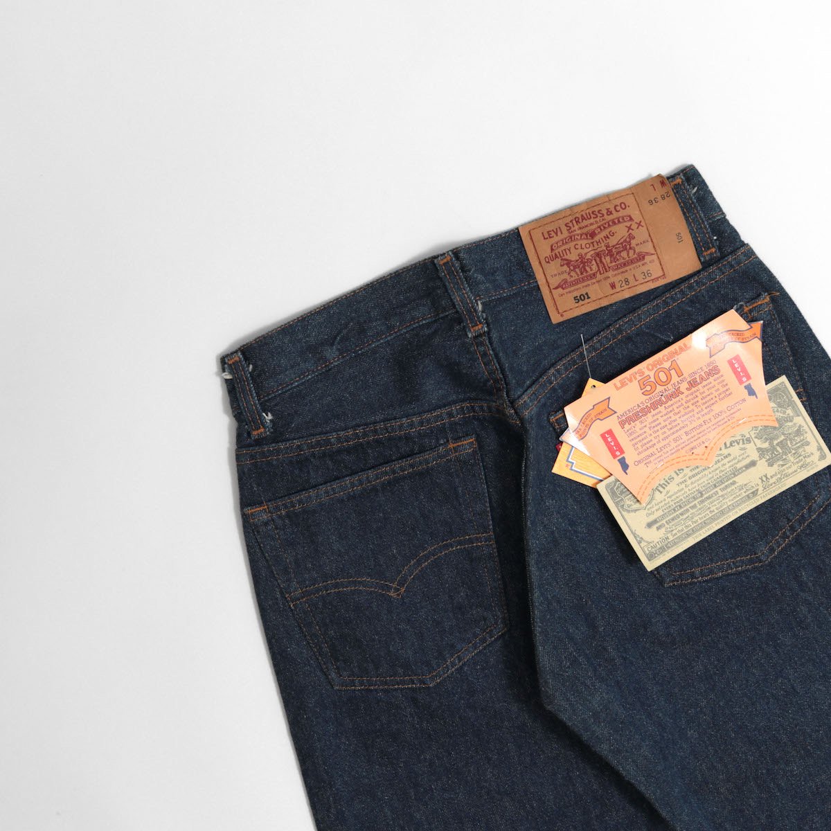 [レディース] 1990s デッドストック USA製 リーバイス 501 デニムパンツ ワンウォッシュ [Levi’s] 9260-5-W28&W29