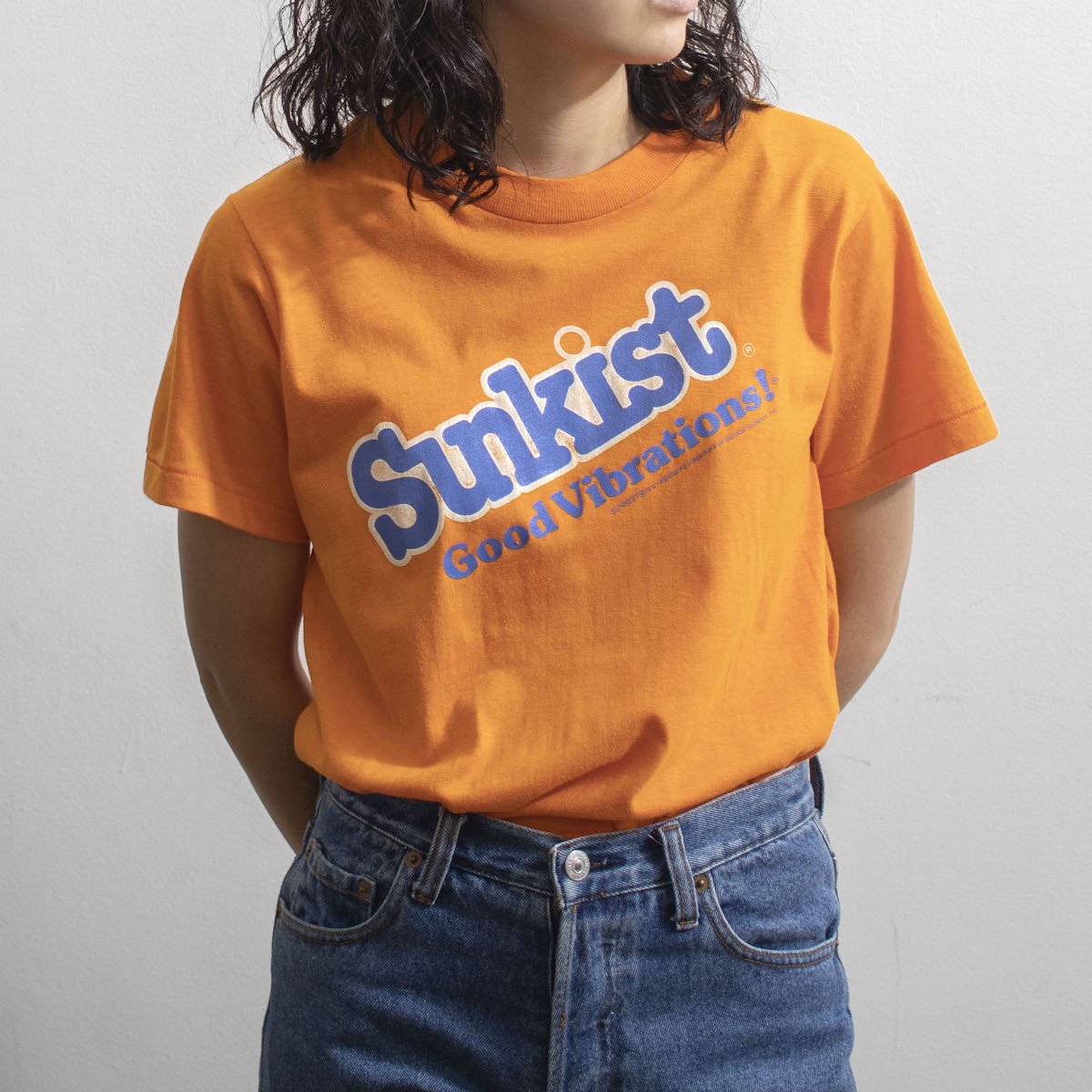 レディース] 1970s~ ヴィンテージ USA製 SUNKIST プリントTシャツ ...
