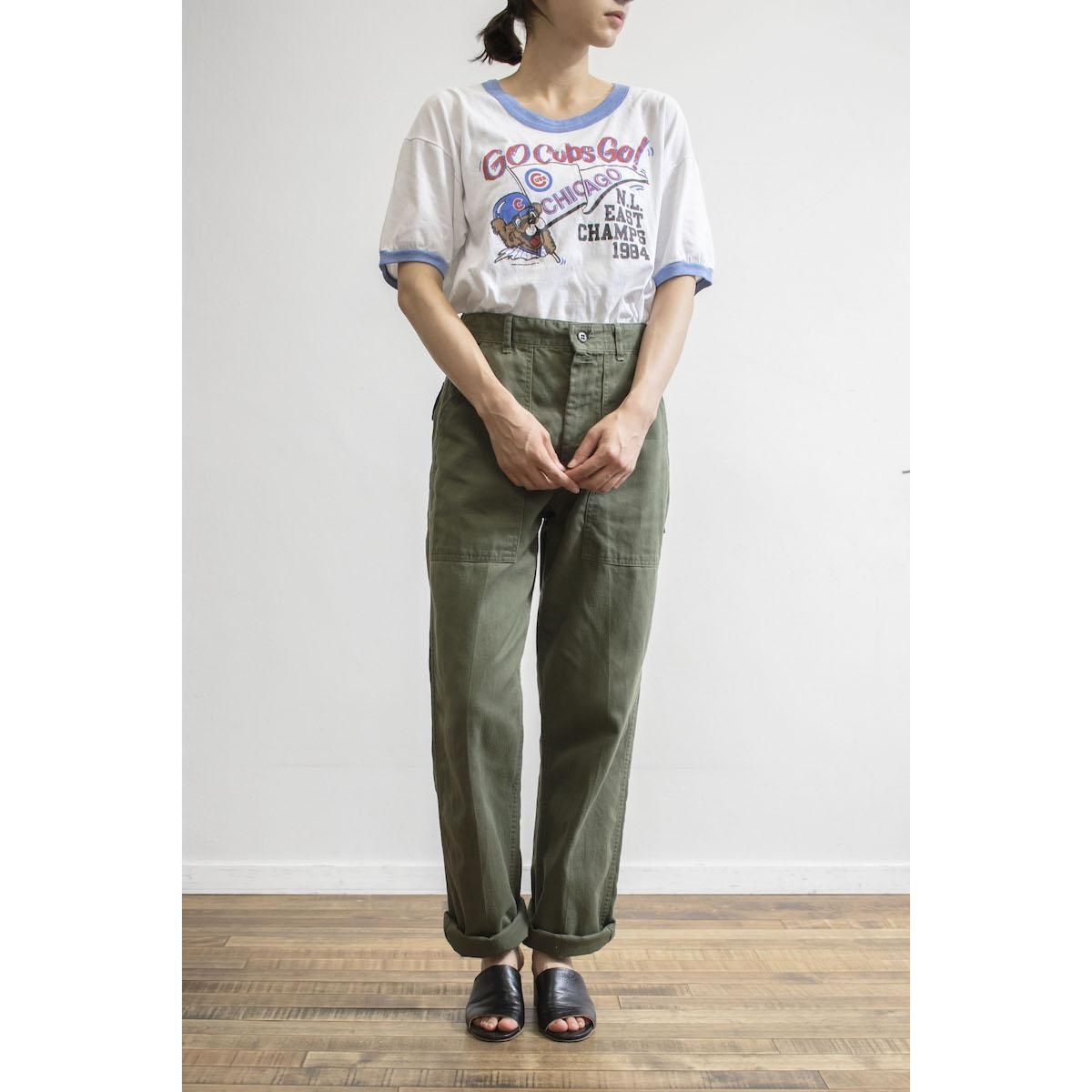 レディース] 1960s ヴィンテージ ミリタリー ベイカーパンツ カーキ