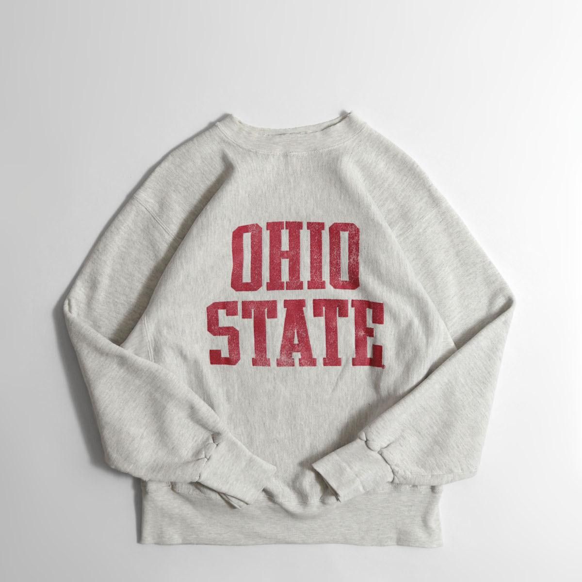 レディース 1990s Usa製 ビッグサイズ Ohio State カレッジプリントスウェット グレー 4190 5