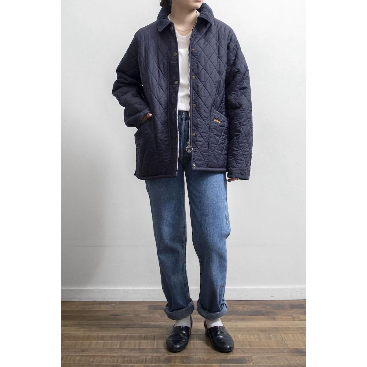 レディース] バブアー ボアライナー キルティングジャケット ネイビー