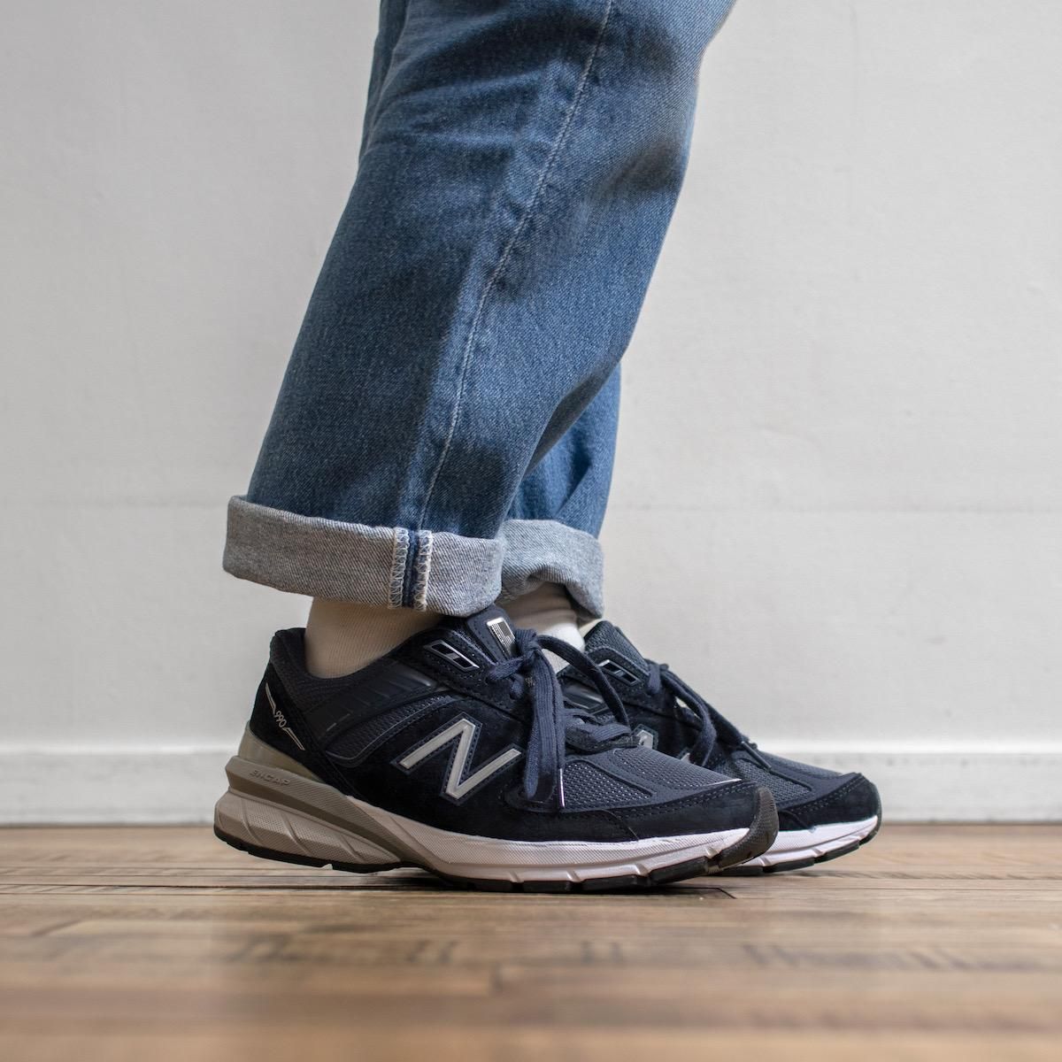 レディース] ニューバランス USA製 990v5 ネイビー [New Balance]