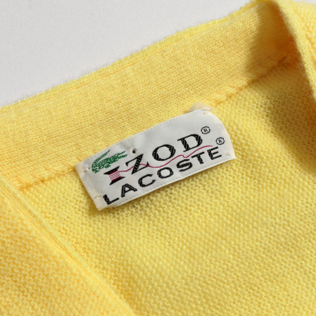 レディース] 1970s~ ヴィンテージ アイゾッドラコステ ニットカーディガン イエロー [IZOD LACOSTE] 4211-7