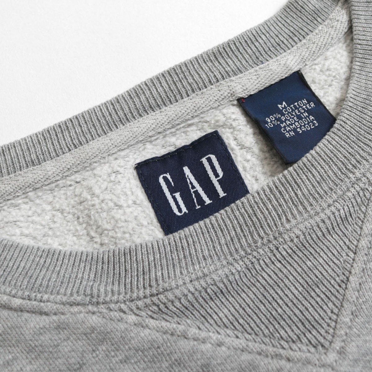 00s old gap ドライバーズニット ダブルジップ グレー XL 古着-