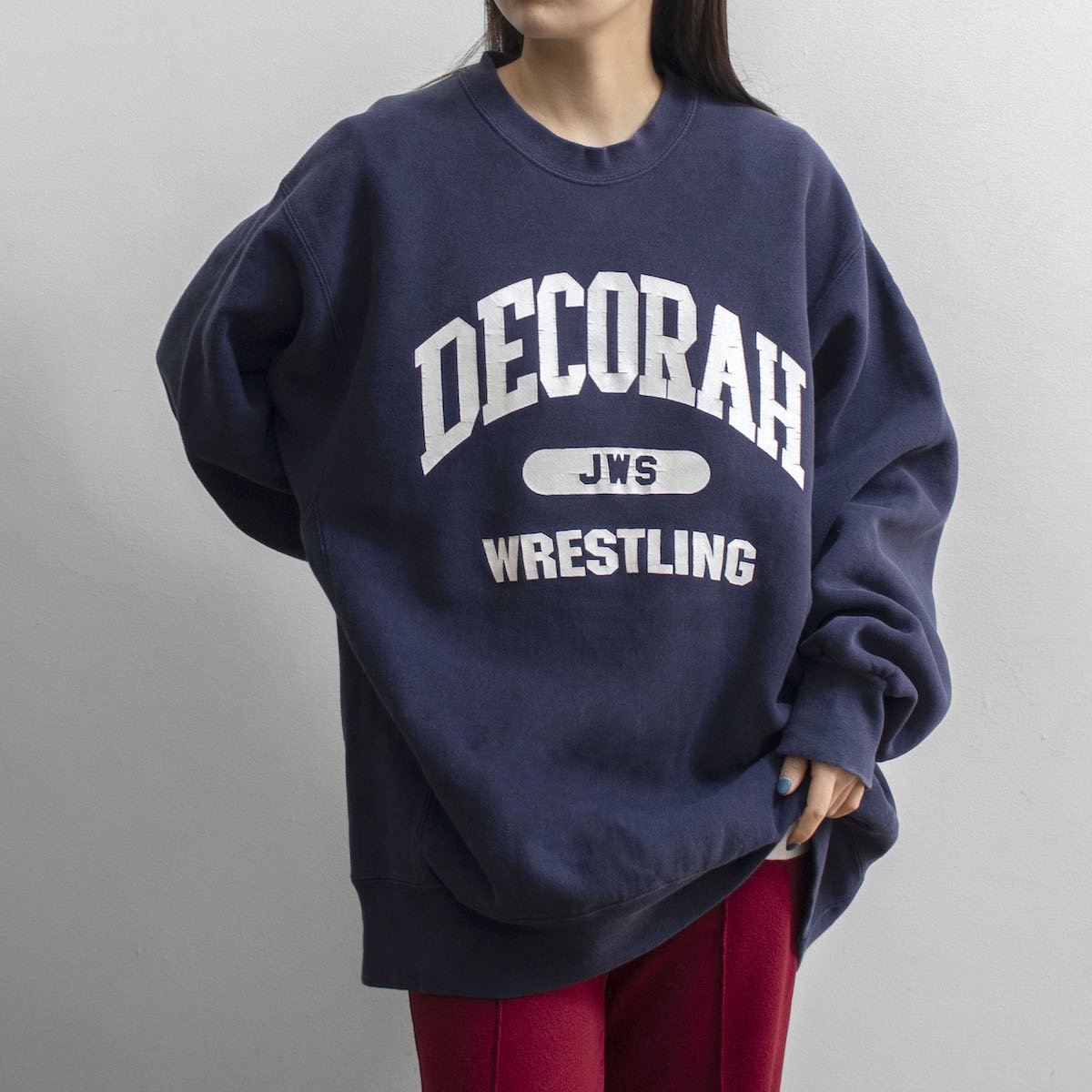 レディース] 1990s USA製 ビッグサイズ DECORAH WRESTLING カレッジ