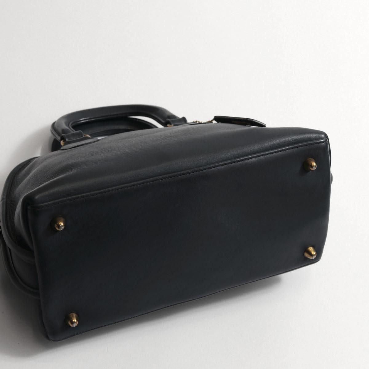 極希少❗️美品　OLDCOACH ハンドバッグ　ネイビー　9958 アメリカ製 極希少❗️美品 OLDCOACH ハンドバッグ ネイビー 9958 アメリカ