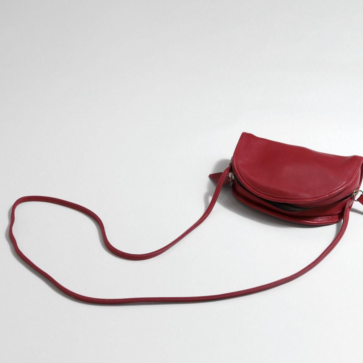 【美品】 COACH コーチ ショルダーバッグ 2way ハーフムーン レッド COACH コーチ レザー 2WAY ショルダーバッグ ハンドバッグ