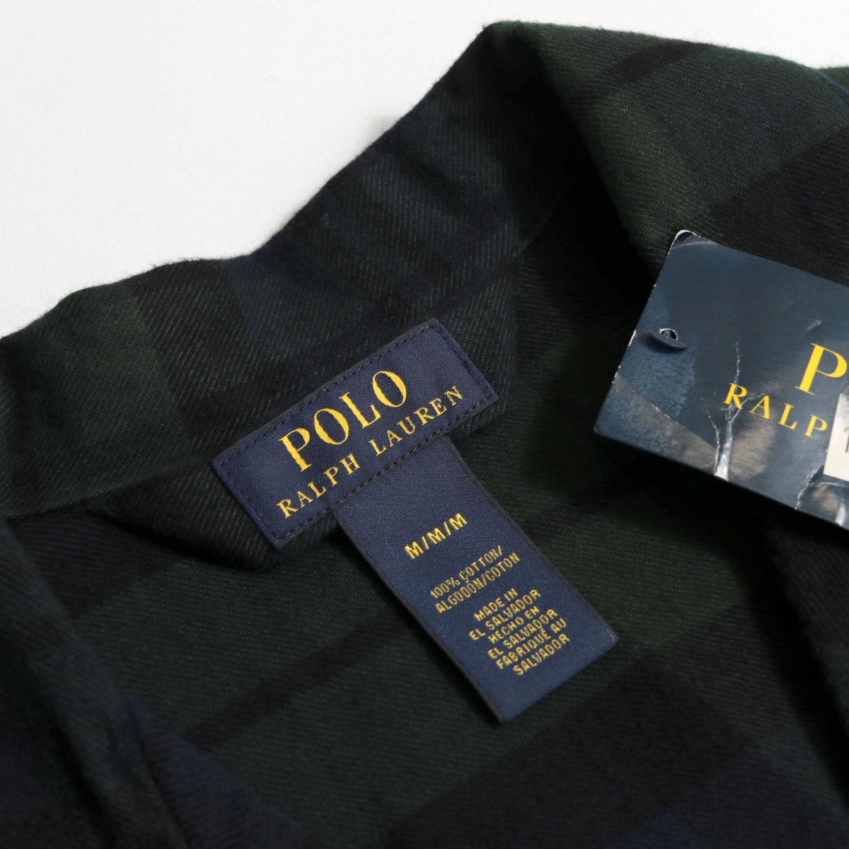 レディース] ラルフローレン パジャマシャツ ブラックウォッチ チェック グリーン 未使用 [Ralph Lauren]