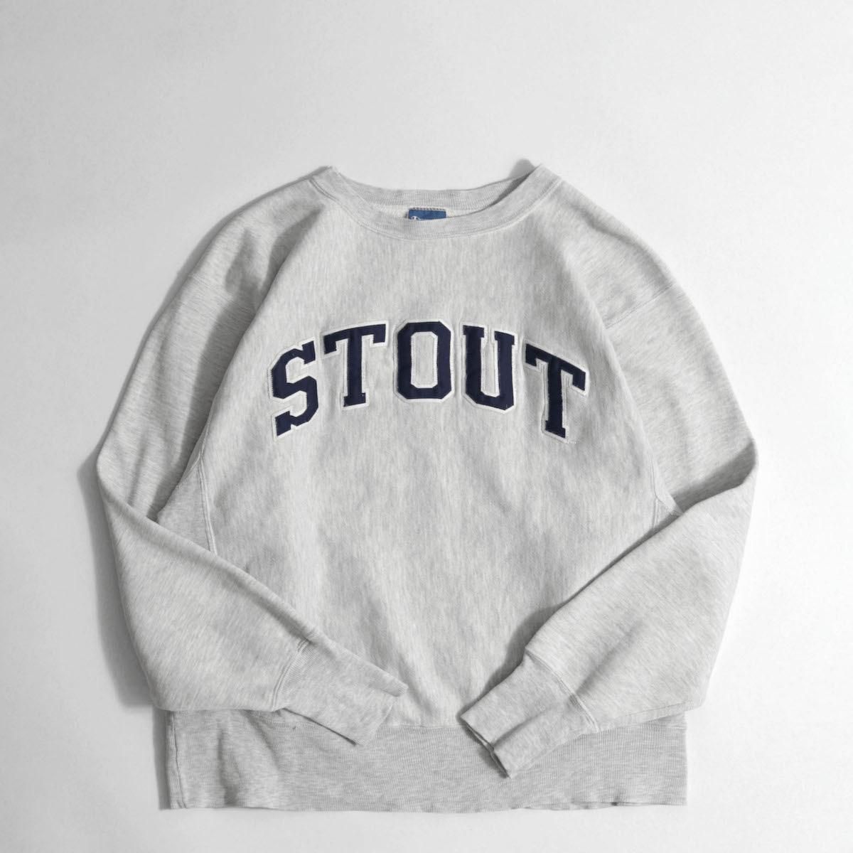 レディース] チャンピオン ビッグサイズ STOUT カレッジスウェット