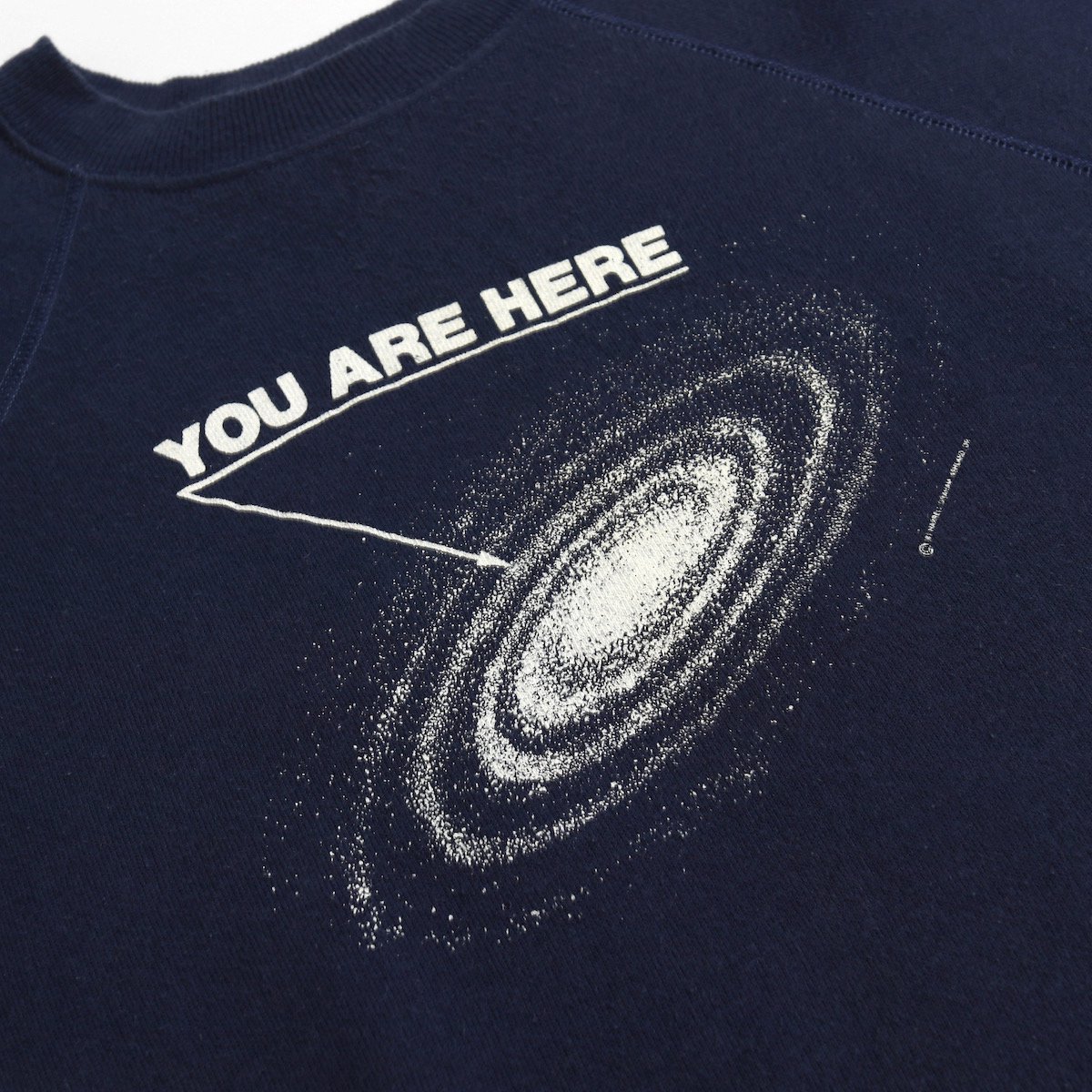 レディース] 1980s ヴィンテージ ヘインズ YOU ARE HERE 宇宙プリント