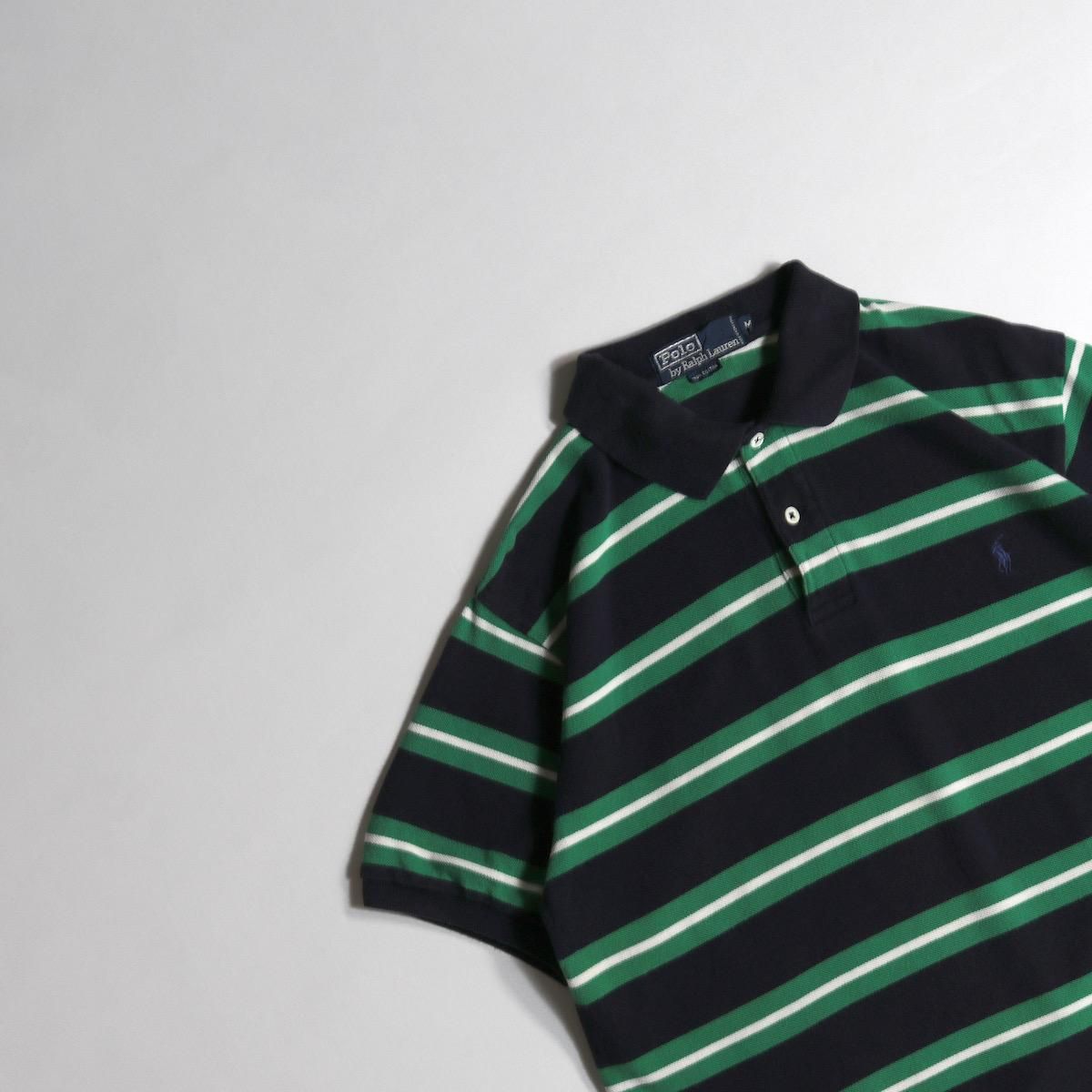 Ralph Lauren ポロシャツ M ネイビー/グリーン Amazon | [ポロラルフローレン]Tシャツ カットソー ポロシャツ