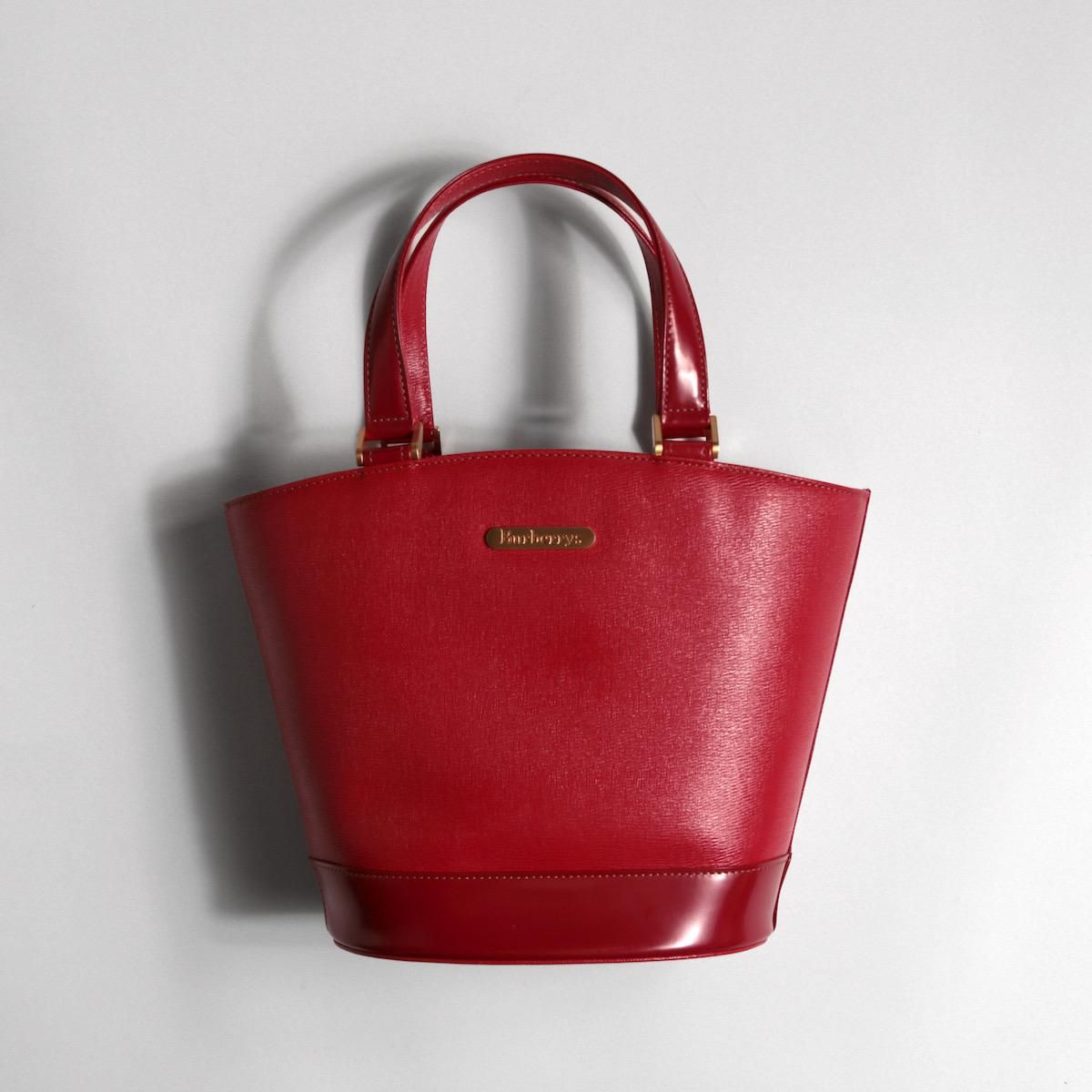 レディース] ヴィンテージ バーバリー ハンドバッグ レッド