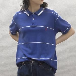 レディース] ラルフローレン ボーダー ポロシャツ ブルー