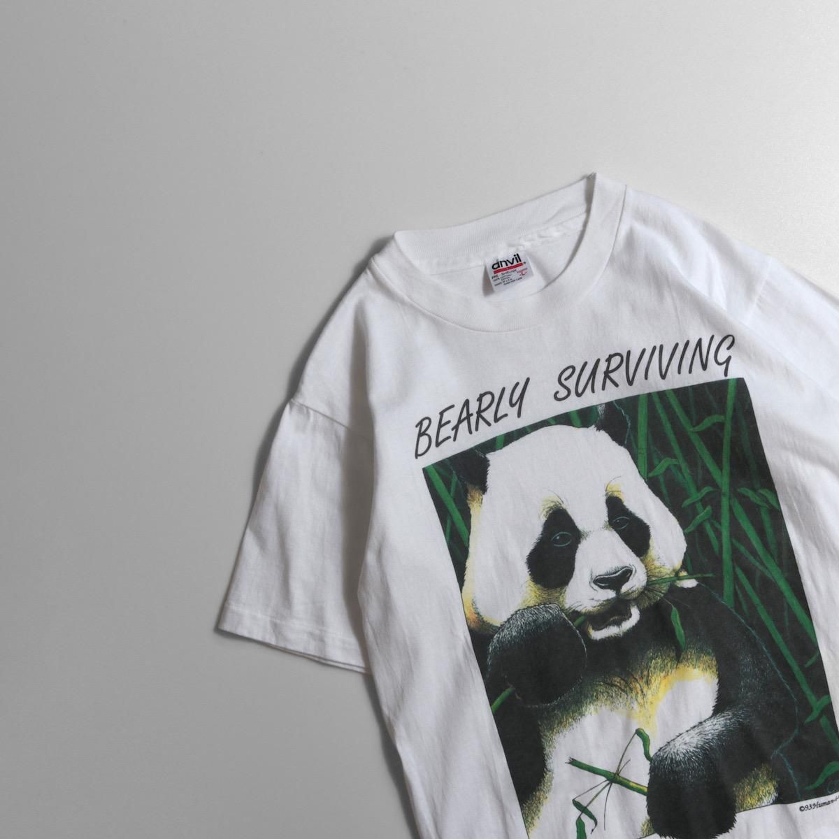 レディース] 1990s ヴィンテージ USA製 BEARLY SURVIVNG パンダ