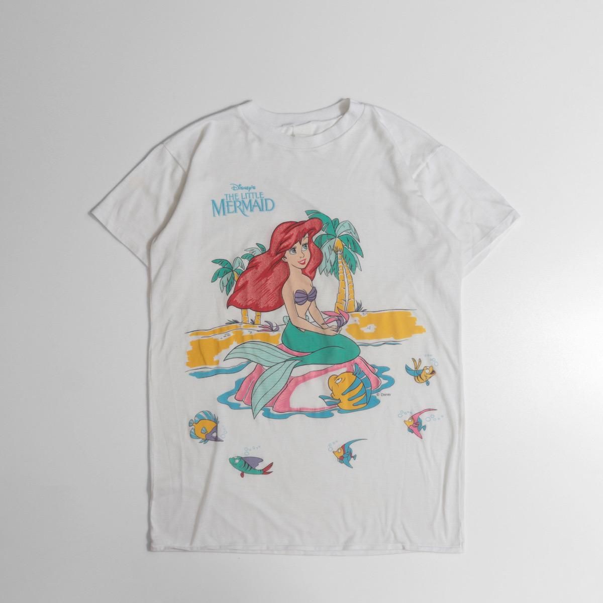 90' Disney vintage リトルマーメイド アリエル Tシャツ XL 【正規取扱