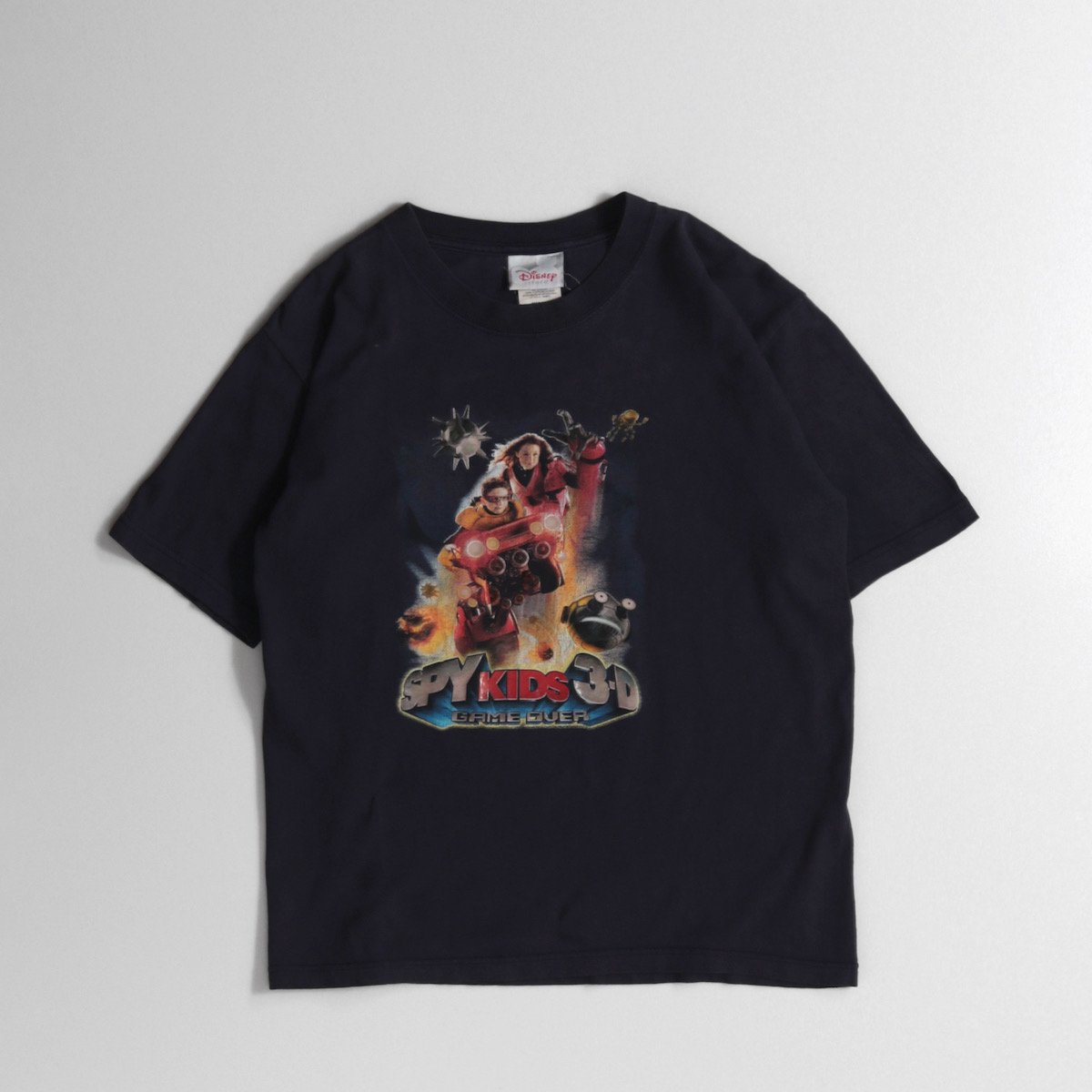 レディース] ユーズド スパイキッズ 3D 映画 プリントTシャツ ネイビー ...