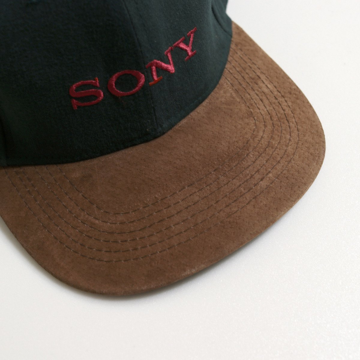 レディース] ユーズド SONY discman ロゴ刺繍 キャップ バイカラー