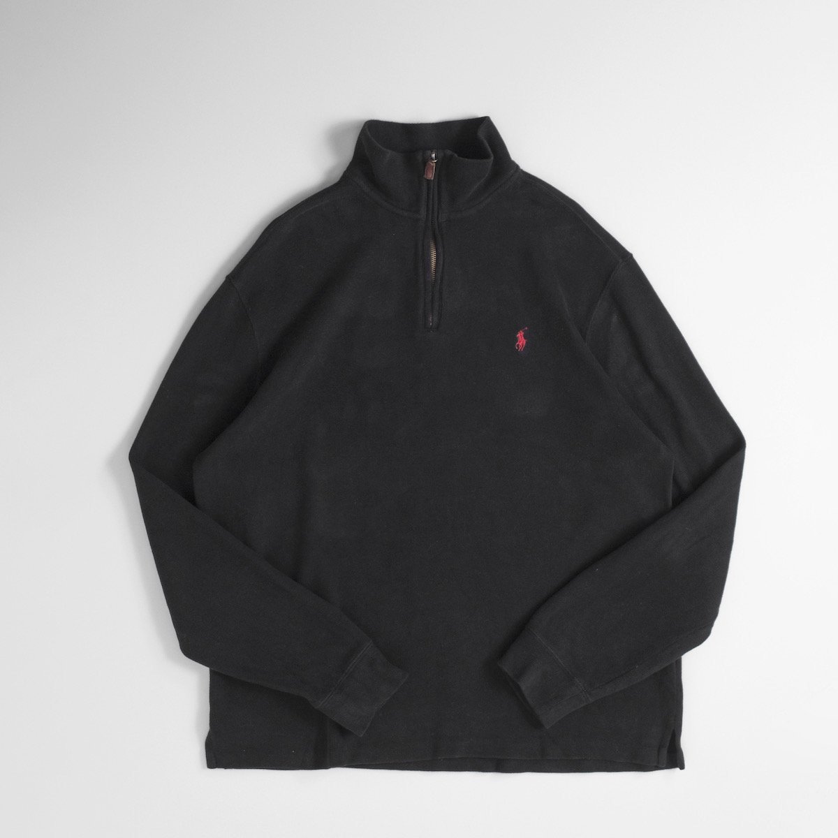 [レディース] ユーズド ラルフローレン ハーフジップ トップス ブラック [Ralph Lauren]