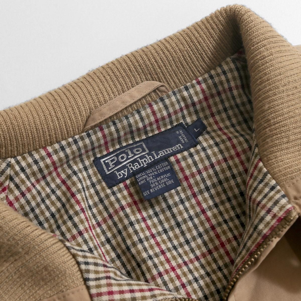 POLO by Ralph Lauren ドリズラージャケット　ベージュ 美品 ポロラルフローレン ドリズラージャケット ポニーロゴ