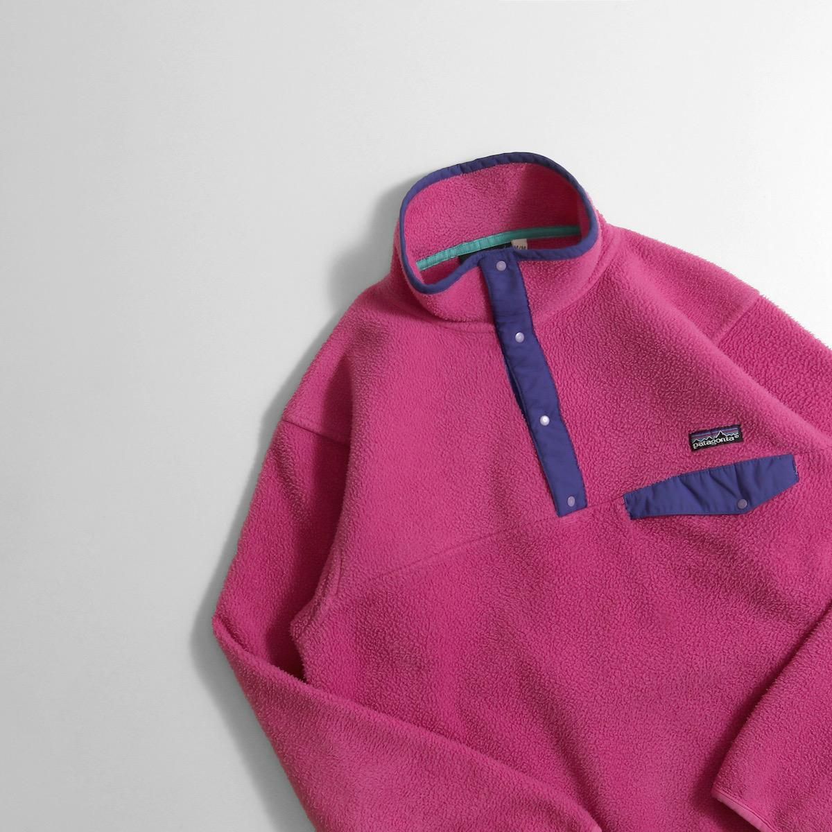 Patagonia ベビーピンク フリース　プルオーバー　アメリカ製 Patagonia ベビーピンク フリース プルオーバー アメリカ製