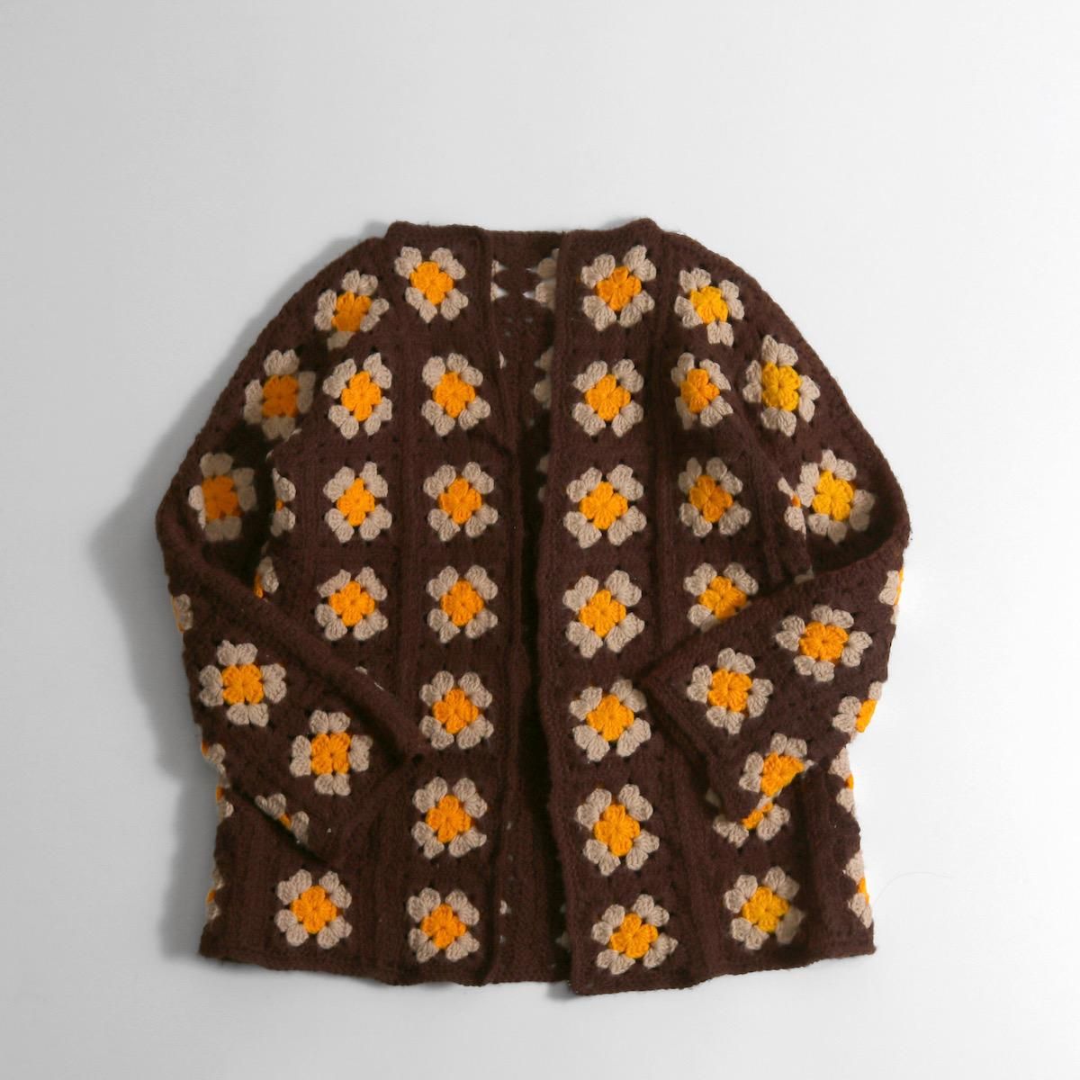 レディース] 1970s~ ヴィンテージ クロシェ編み グラニーニット