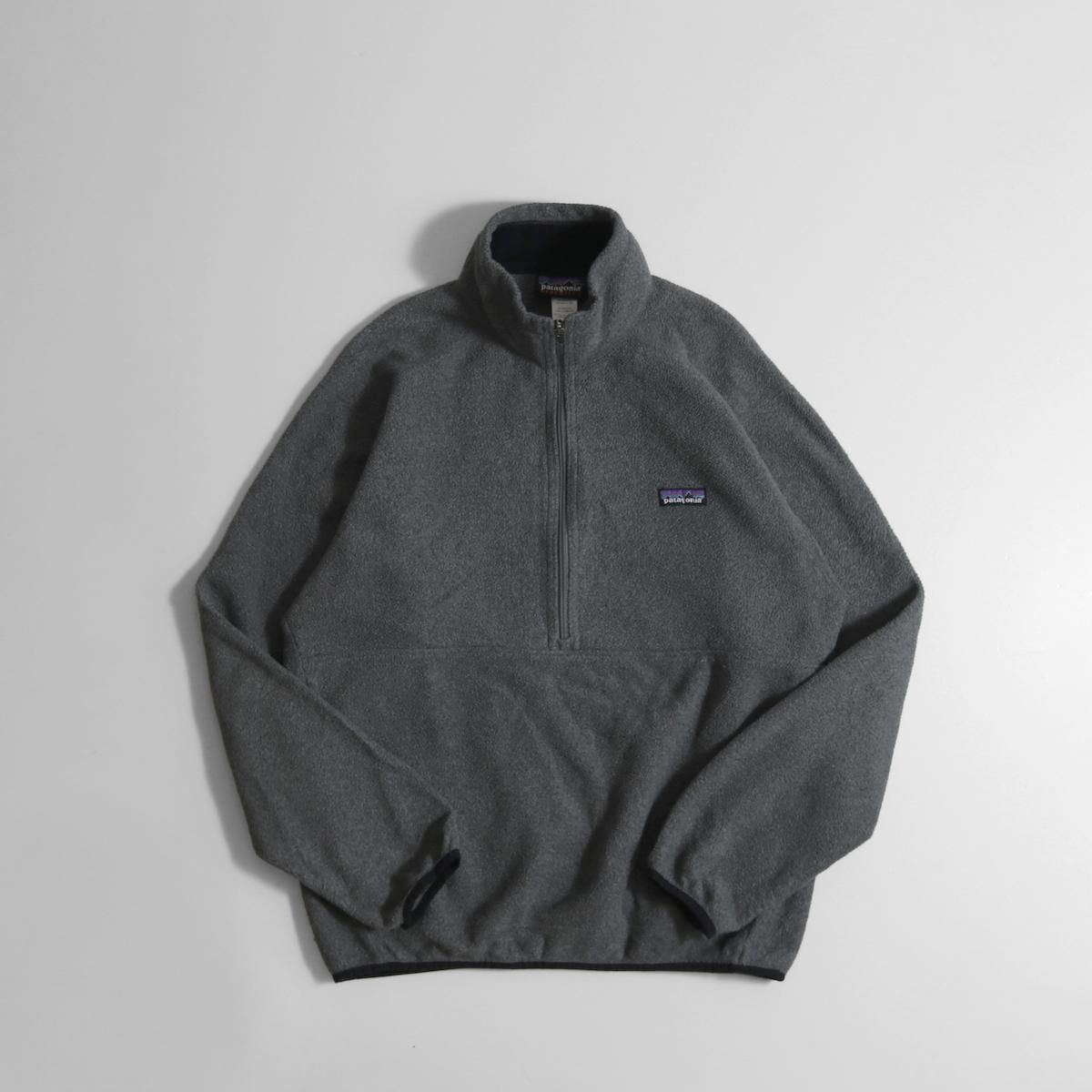レディース] 1990 USA製 パタゴニア ハーフジップ フリース グレー