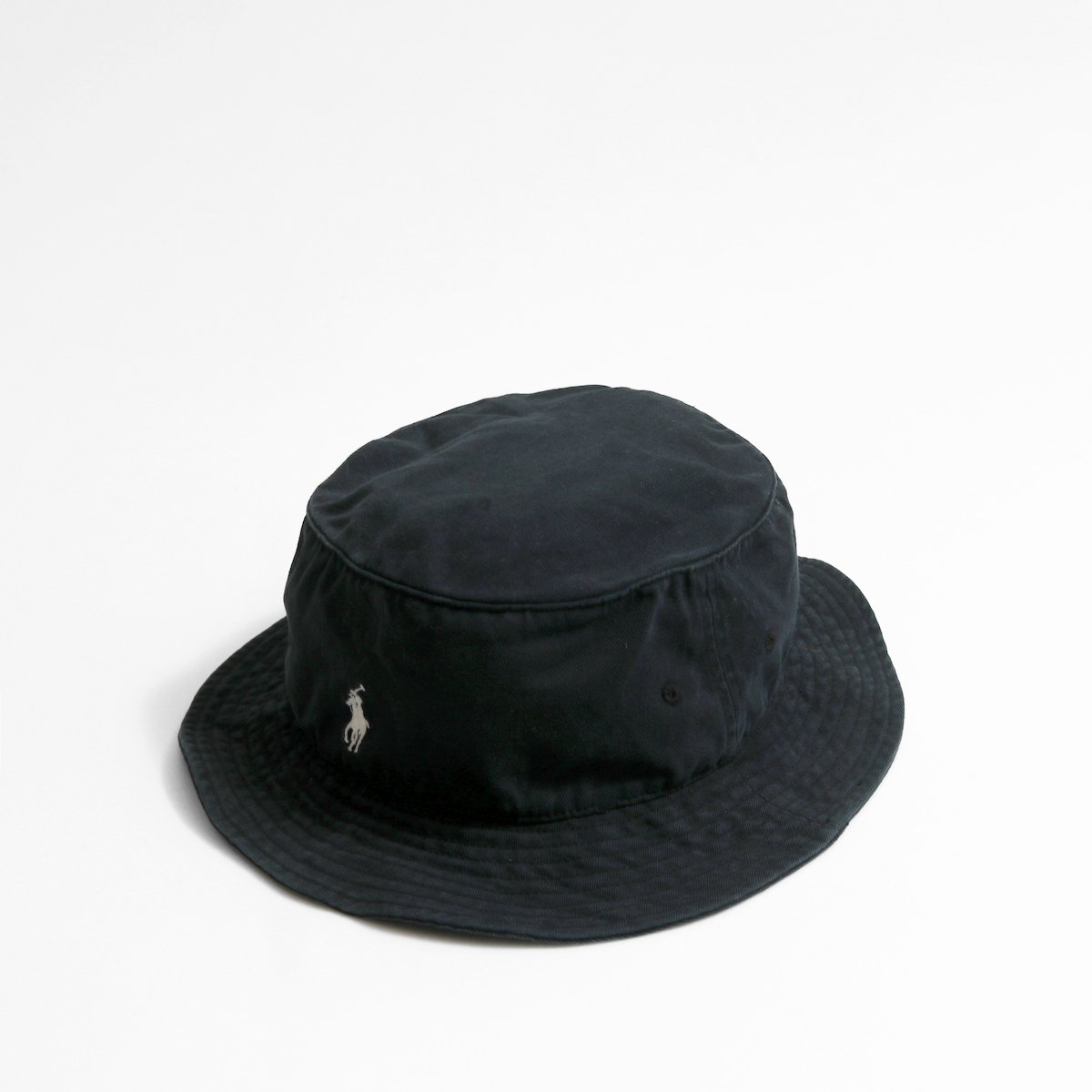 ポロラルフローレン　バケットハット　帽子　ブラック　L／X L